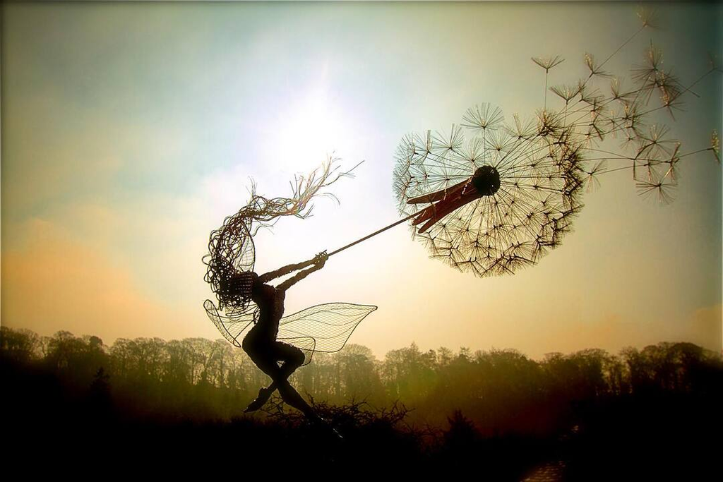 Whimsical Wonderland Garden Decor With Dancing Naughty Spirits