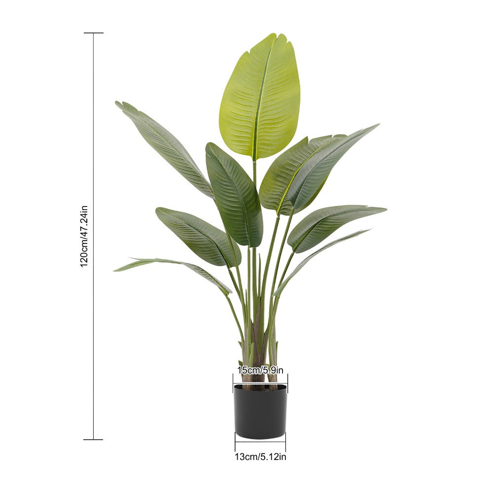 Tropicduo Two Realistic Banana Trees for Home Decor