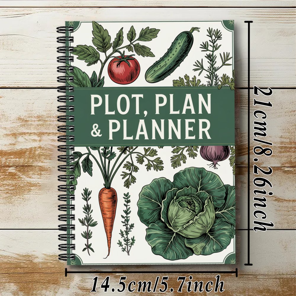 Gardenlog planteorganisator og haveplanlægger i spiralstil