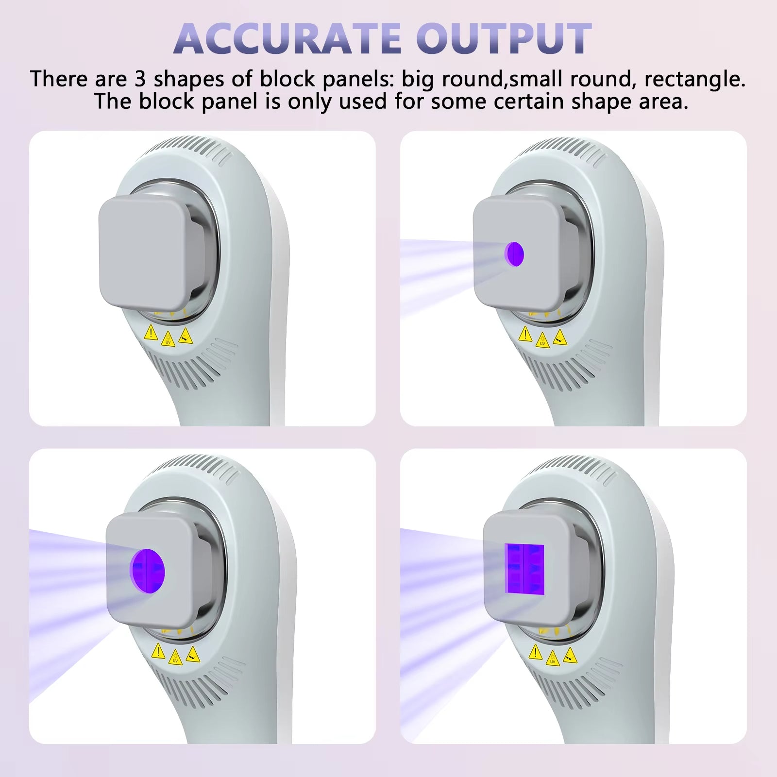 308 Nm Skin Care Light With Three-Head System For Face, Neck And Limbs