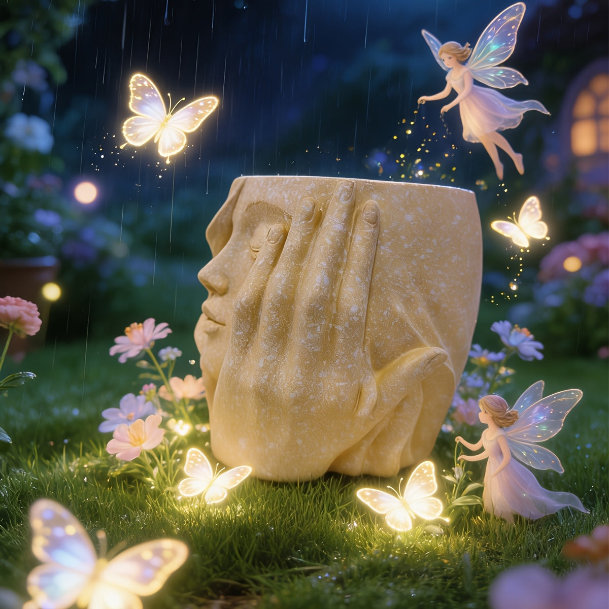 Ghiveci artistic Facerpot pentru expunerea stilată a plantelor de interior și exterior