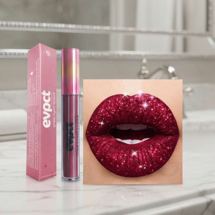 Labial con brillo de labios Aurora, resistente al agua, ofrece un brillo radiante durante todo el día