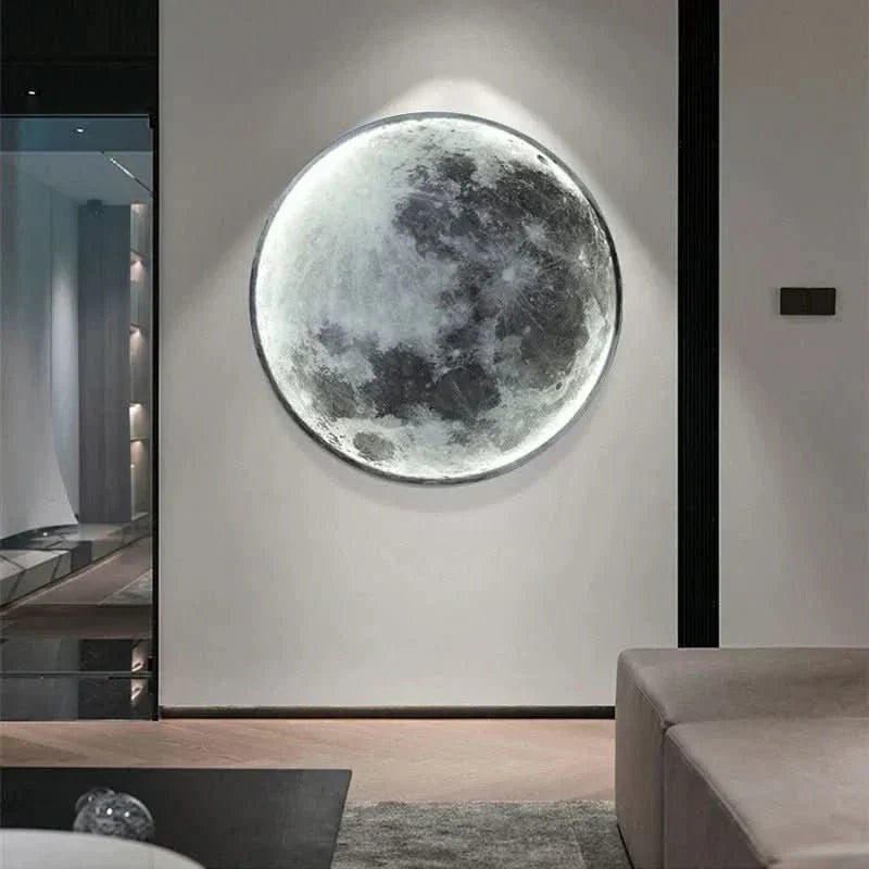 LunaGlow Moon Lamp Featuring Realistic Moon Finish For Cozy Bedroom Lighting