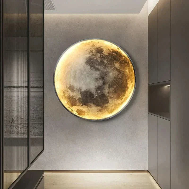 LunaGlow Moon Lamp Featuring Realistic Moon Finish For Cozy Bedroom Lighting