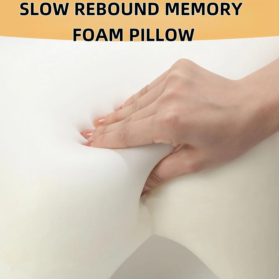 Memory Foam Orthopedic Couple Pillow With Arm Tunnel For Side Sleepers
