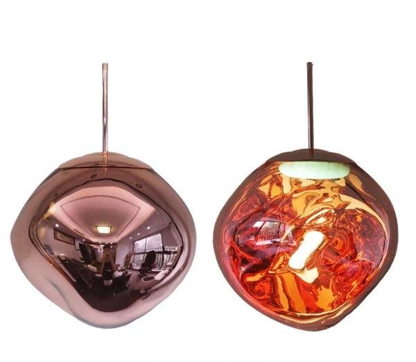 Nordisk minimalistisk glasspendel med klar skjerm for moderne hjem