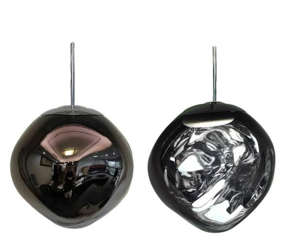 Nordisk minimalistisk glasspendel med klar skjerm for moderne hjem