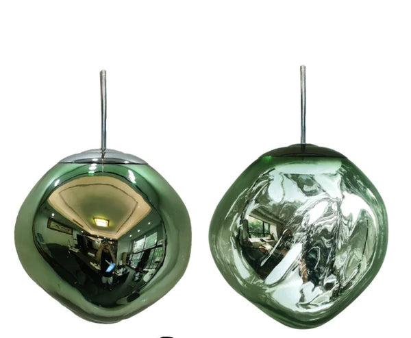 Nordisk minimalistisk glasspendel med klar skjerm for moderne hjem