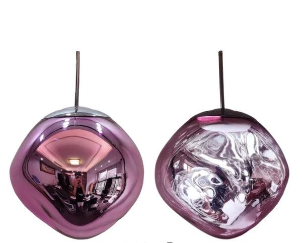 Nordisk minimalistisk glasspendel med klar skjerm for moderne hjem