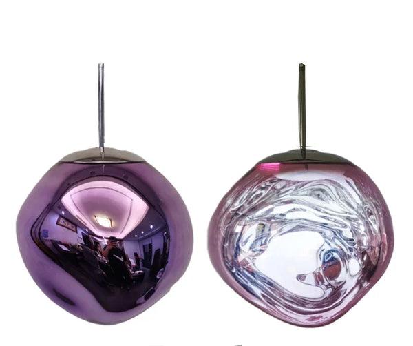 Nordisk minimalistisk glasspendel med klar skjerm for moderne hjem