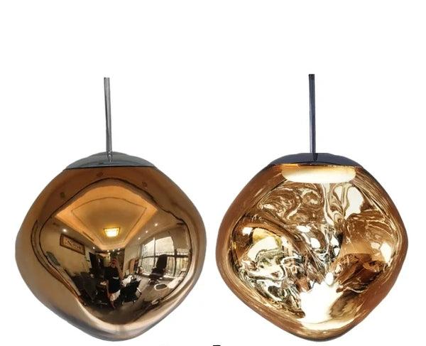Nordisk minimalistisk glasspendel med klar skjerm for moderne hjem