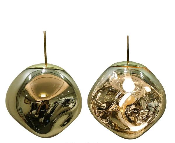 Nordisk minimalistisk glasspendel med klar skjerm for moderne hjem