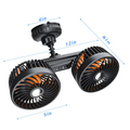 AeroBreeze vezeték nélküli autós ventilátor 4000 mAh akkumulátorral és három sebességfokozattal