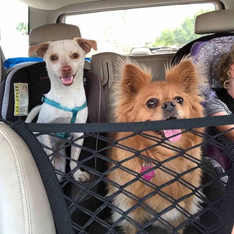 Rete di Sicurezza Elastico Doppia TrailGuard per Auto per Animali Domestici, Mantienili Sicuri in Movimento