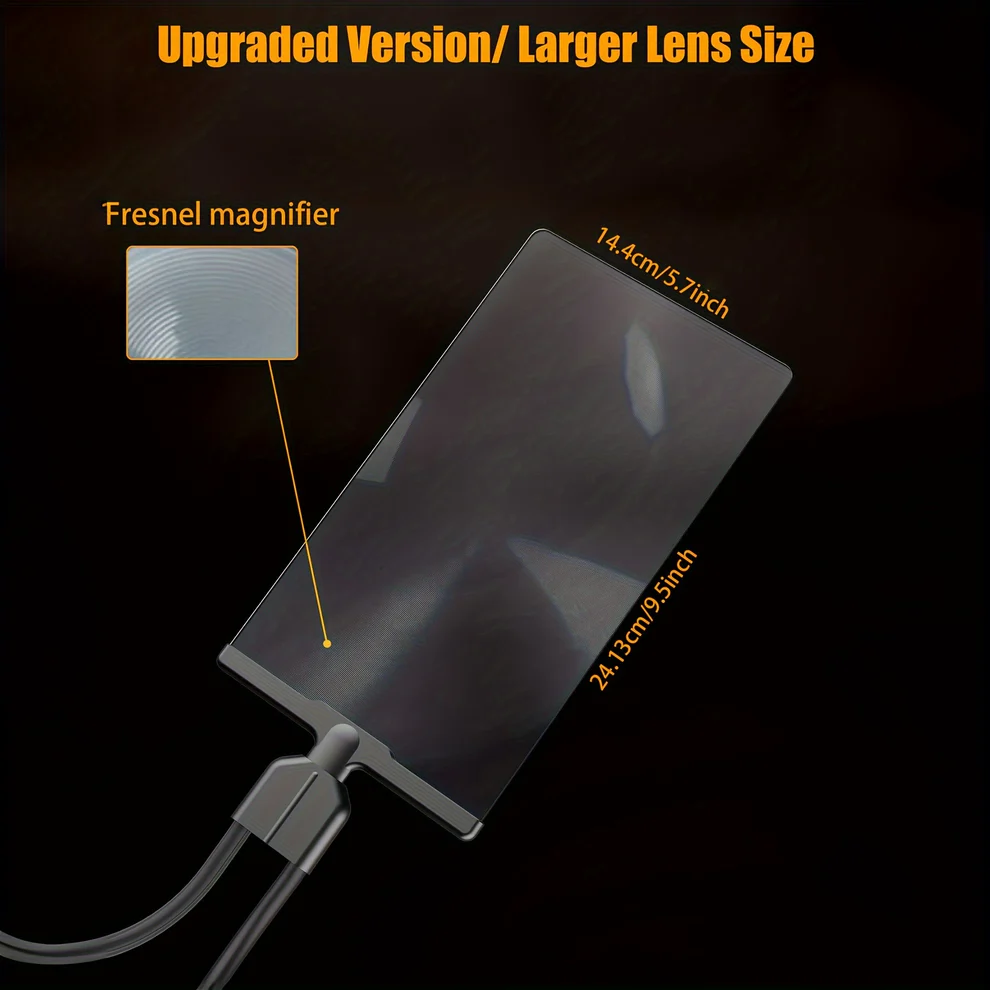 Handsfree Magnifier With Flexible Neck For Easy Reading And Clear Details
