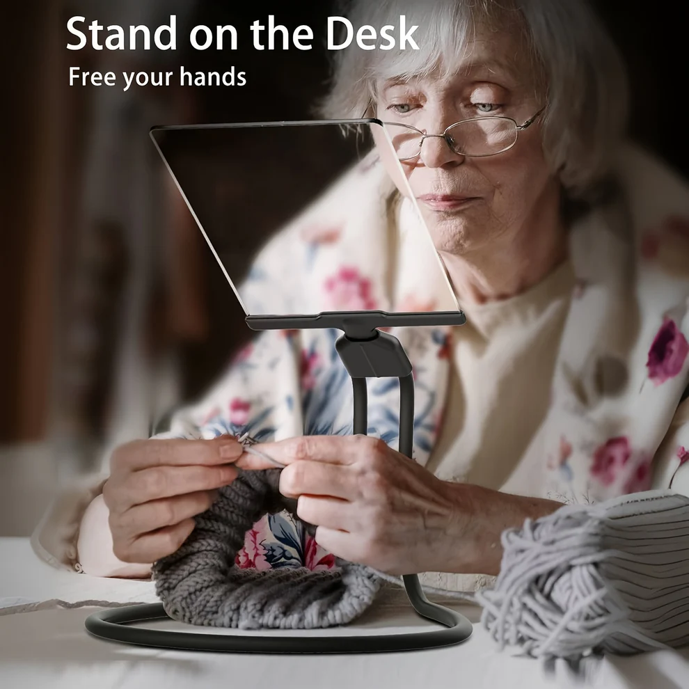 Handsfree Magnifier With Flexible Neck For Easy Reading And Clear Details