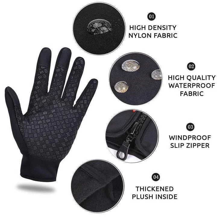 Insulated Cycling And Skiing Gloves For Warmth On Cold Winter Rides
