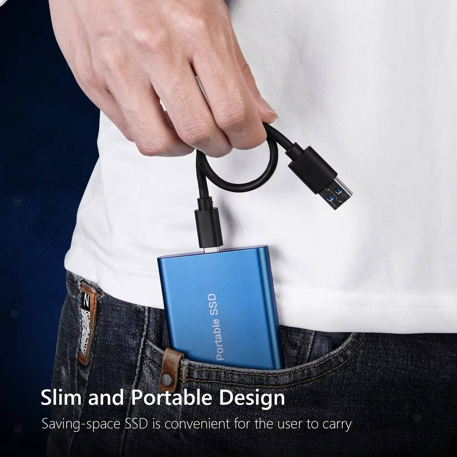 Lehký externí SSD disk pro univerzální ukládání dat