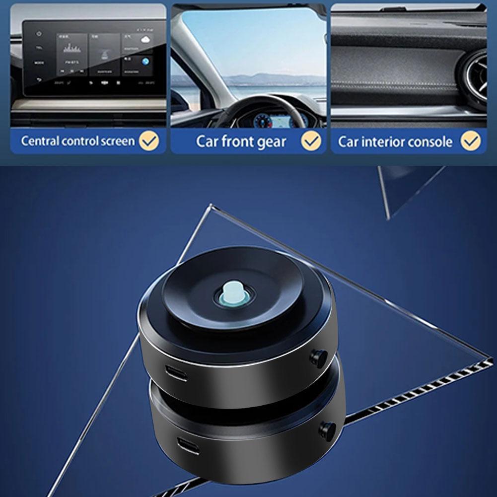 Phone Holder Magnetic Car Mount With Dual Sided Base Suction Cup
