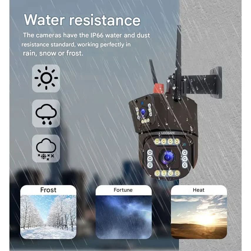 ApexGuard Solar Powered 4K Outdoor Camera With 10x Optical Zoom