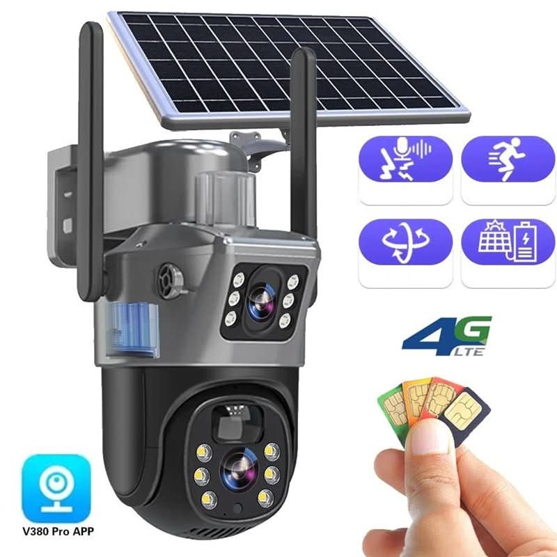 ApexGuard Solar Powered 4K Outdoor Camera With 10x Optical Zoom