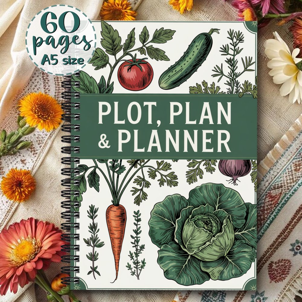 Gardenlog planteorganisator og haveplanlægger i spiralstil