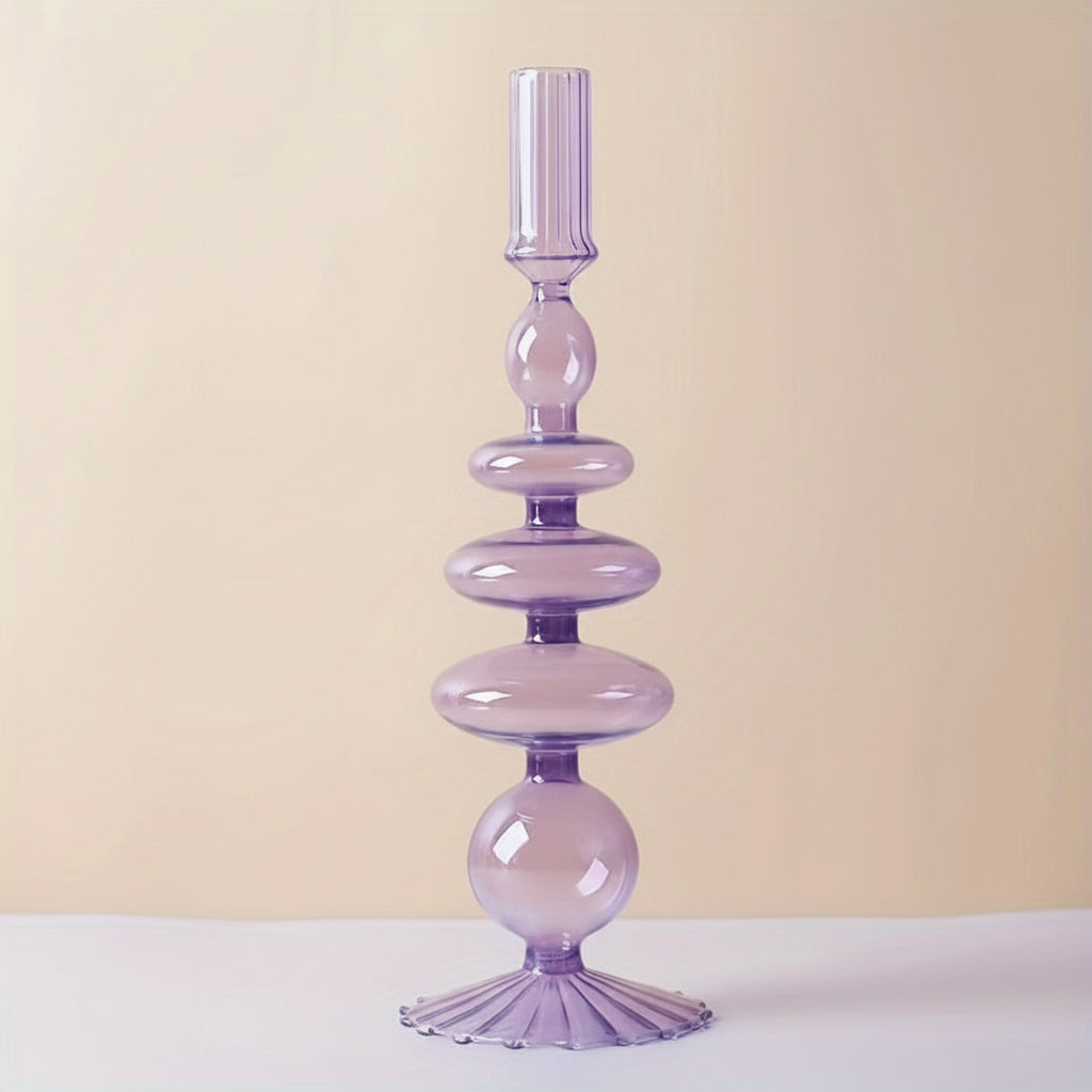 Auravine Glasvase und Kerzenhalter Elegantes Dekorationsstück