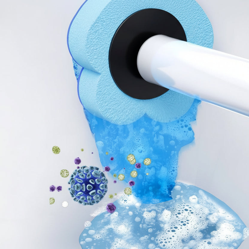 BathGuard Durable Household Toilet Brush And Holder