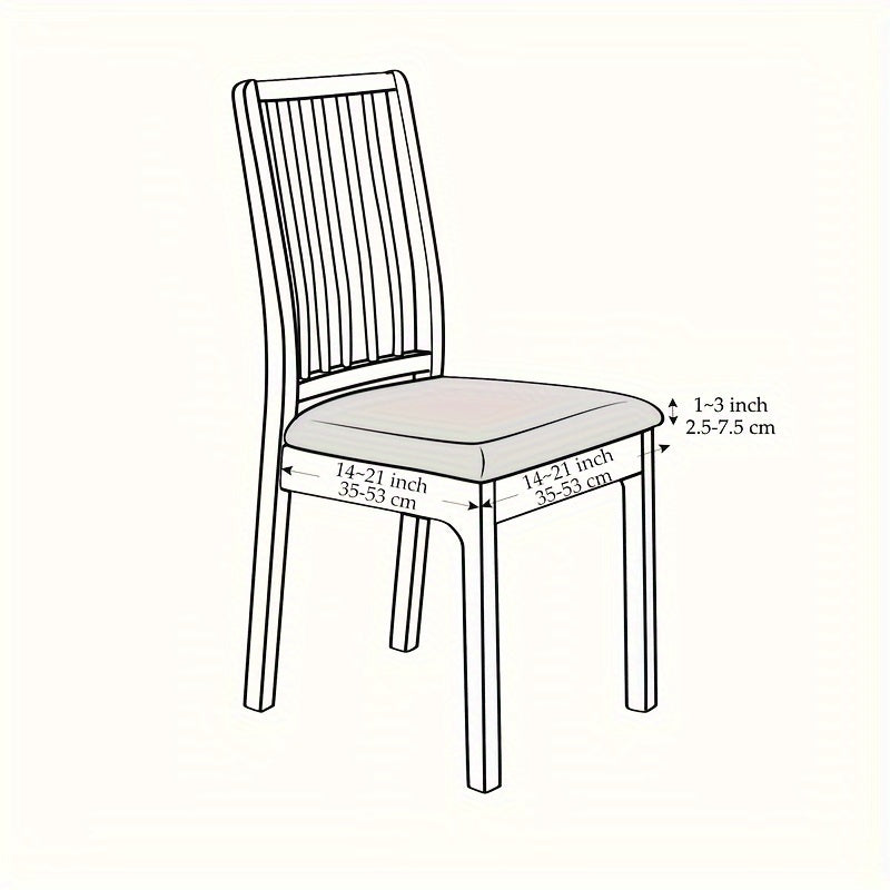 Jacqurenew Stretch Fit Chair Covers For Instant Upgrade