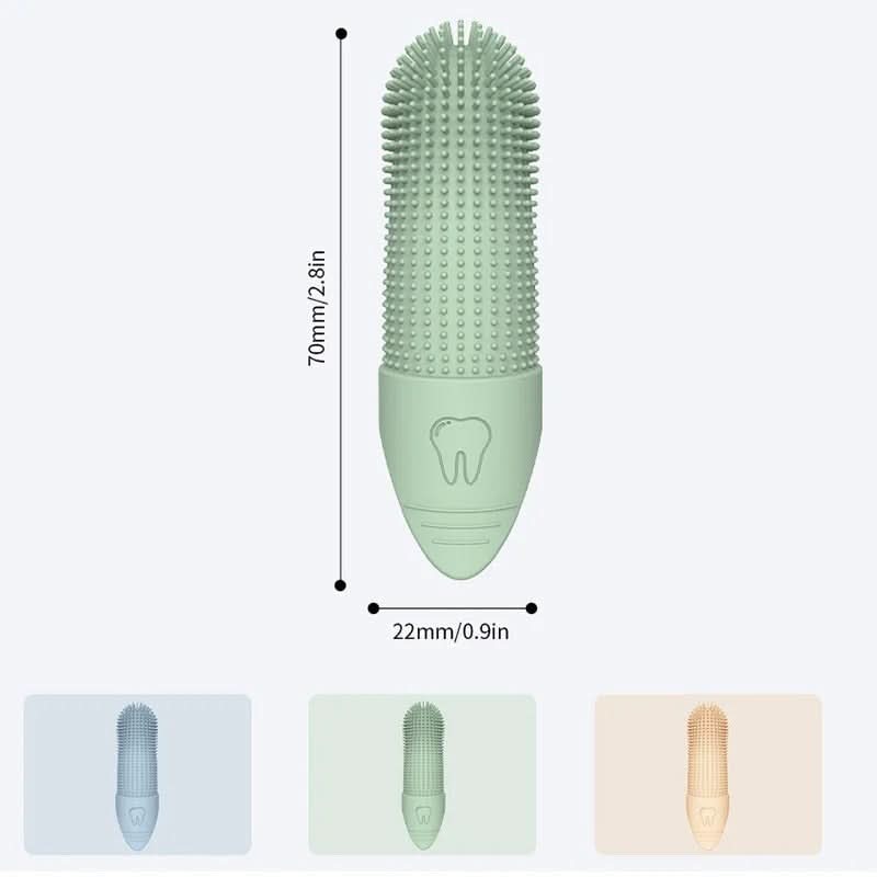 PawBright 360 Degree Finger Toothbrush For Dogs And Cats Gentle Pet Oral Care