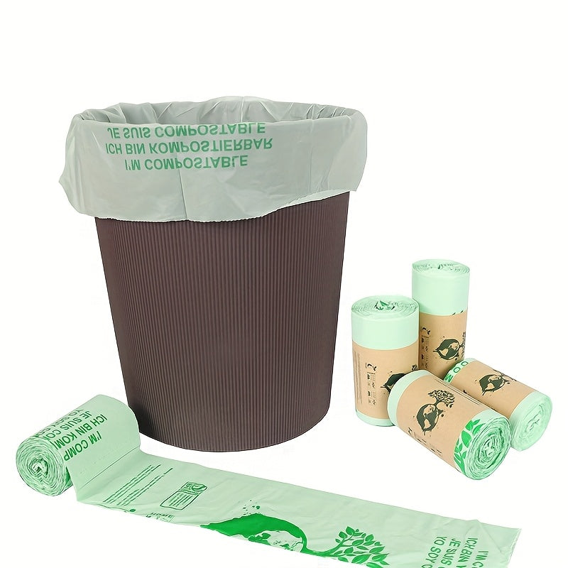 Sacii compostabili Ecobinz Extra Groși pentru deșeuri alimentare, capacitate 6L până la 30L, 3 galoni, 50/25 role