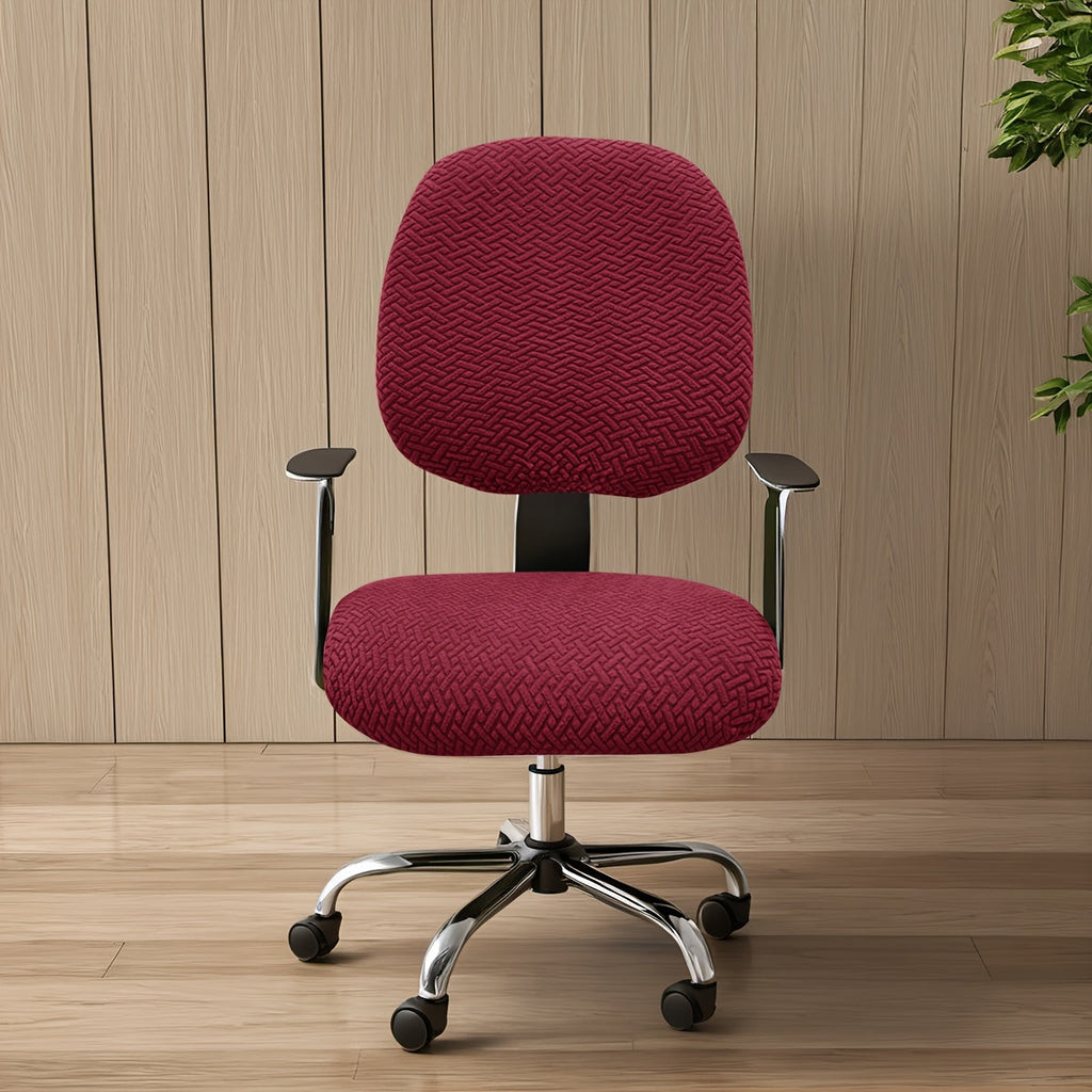 OfficeGuard Elastic Split Chair Back Cover Set For Clean Look