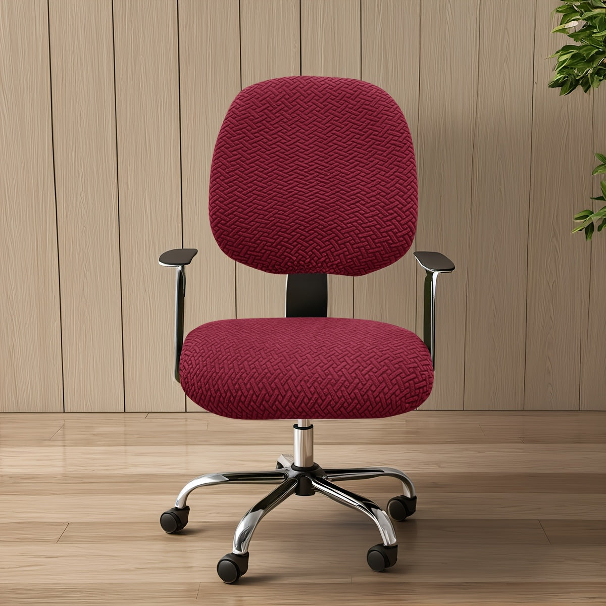 OfficeGuard Elastic Split Chair Back Cover Set For Clean Look