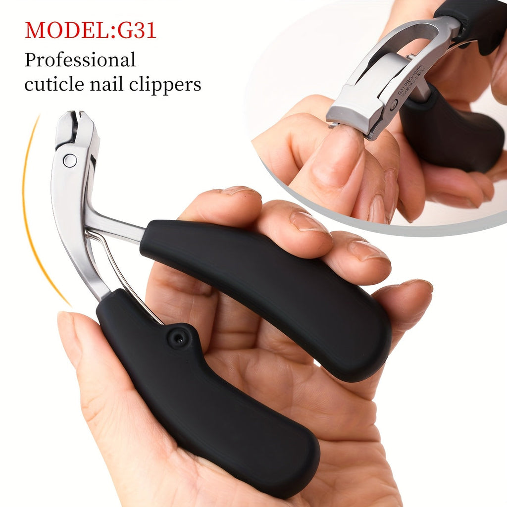 Cortaúñas Cutique G31 con mango largo ergonómico de acero inoxidable
