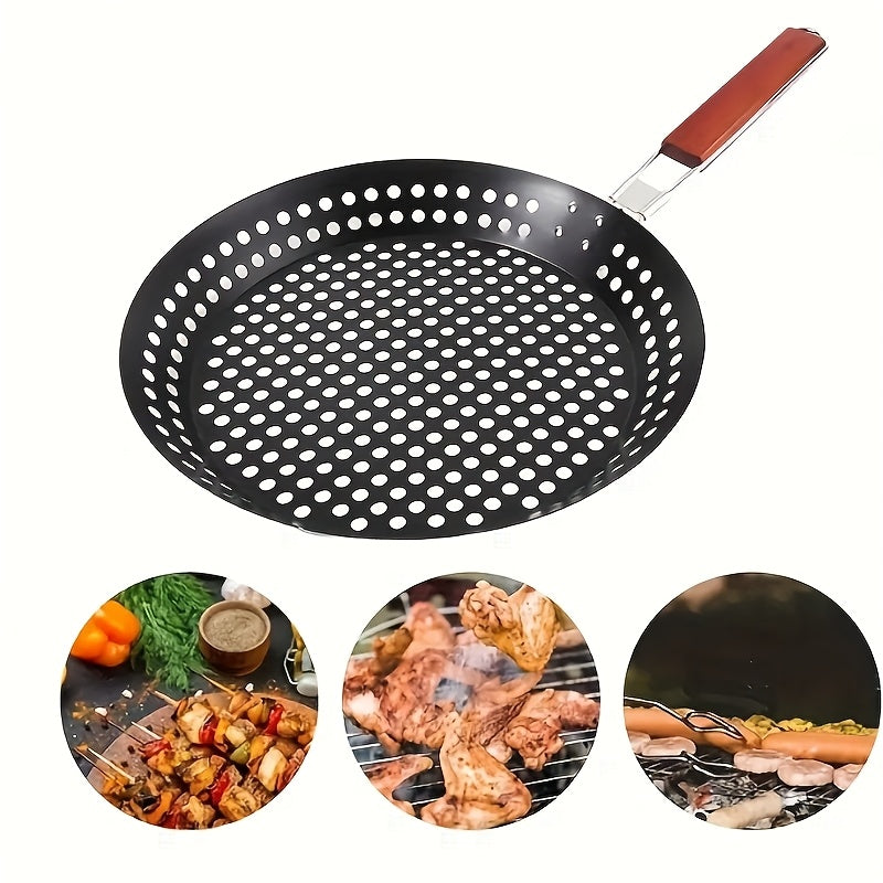 Grillround venkovní litinová pánev pro rovnoměrné grilování