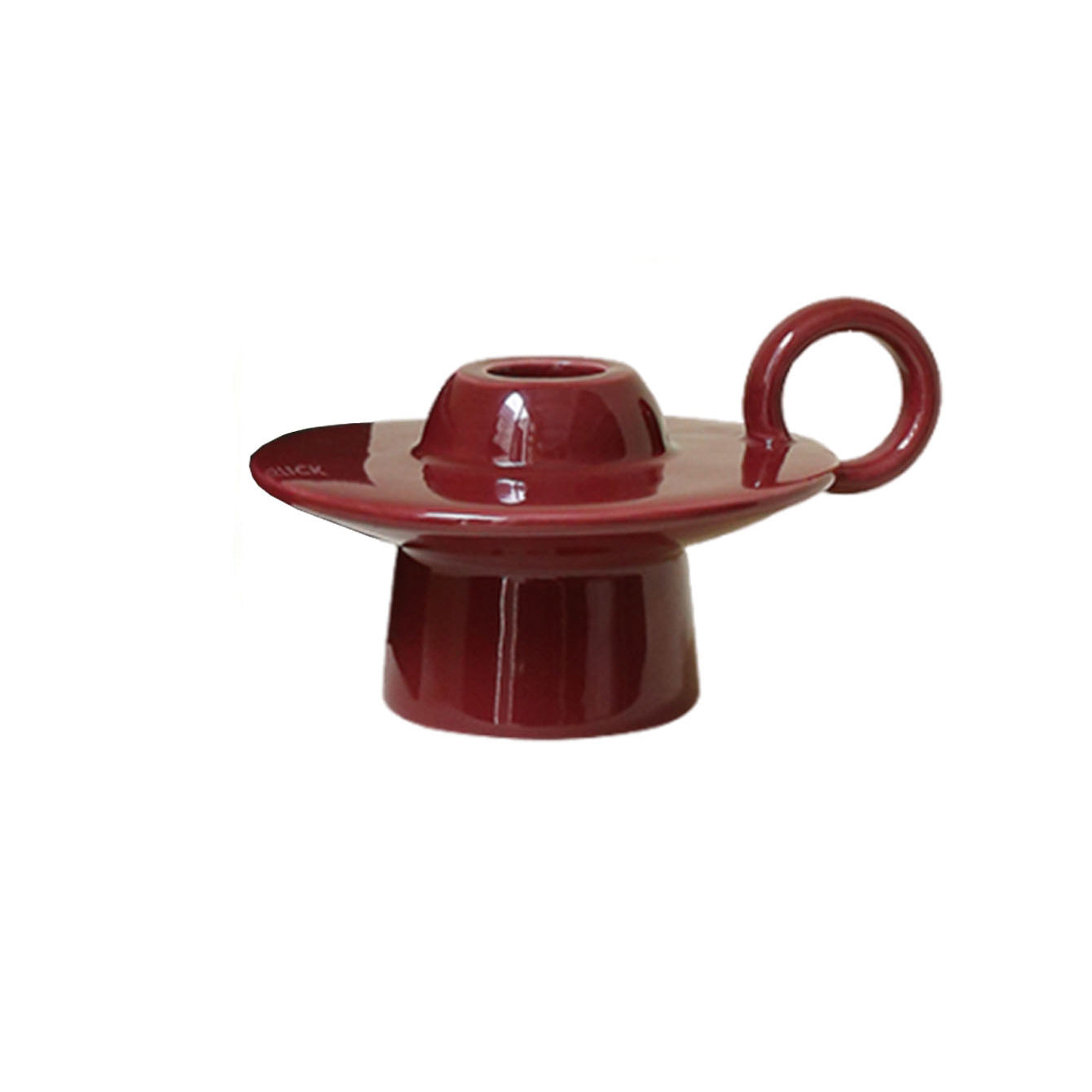 Orbita Ceram Candle Stand In Vintage UFO Style For Tables