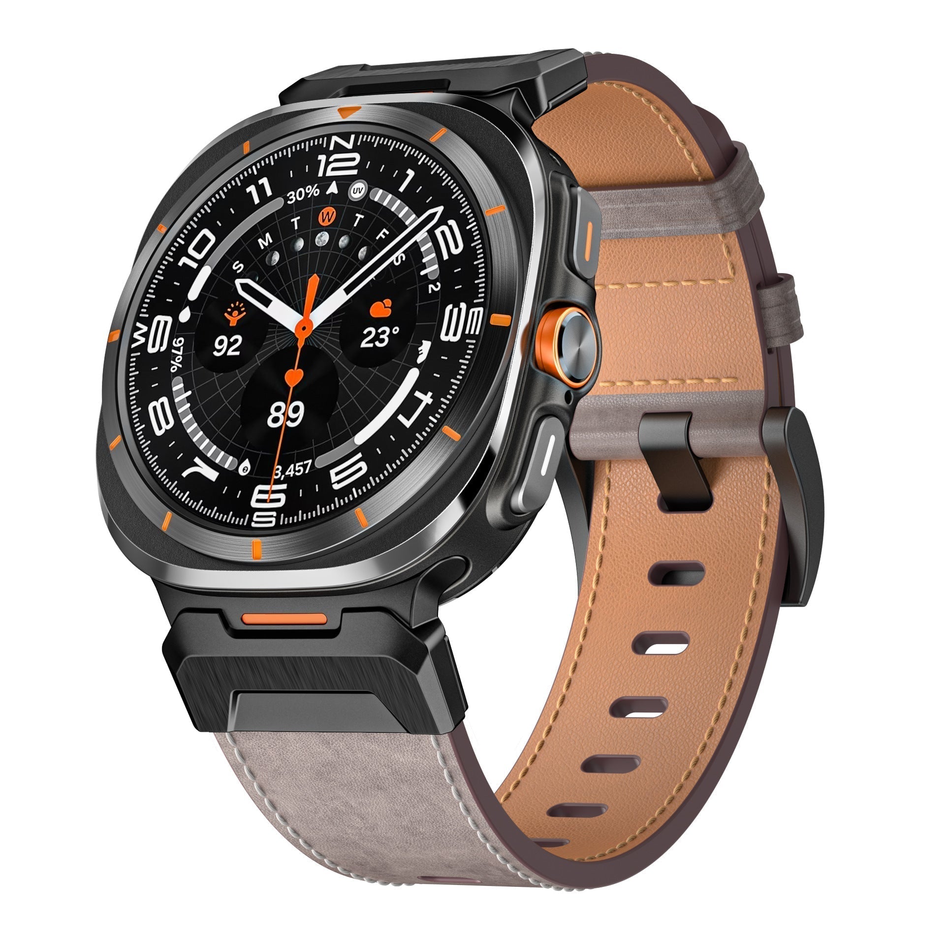 StormForge taktinen nahkaranneke Galaxy Watch Ultra -kelloon