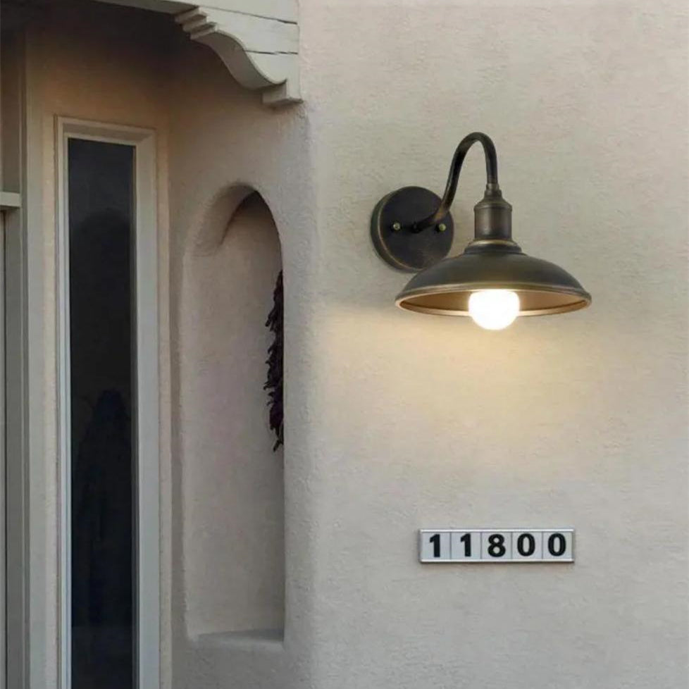 Willowcrest Weatherproof Exterior Wall Light For Warm LED Glow