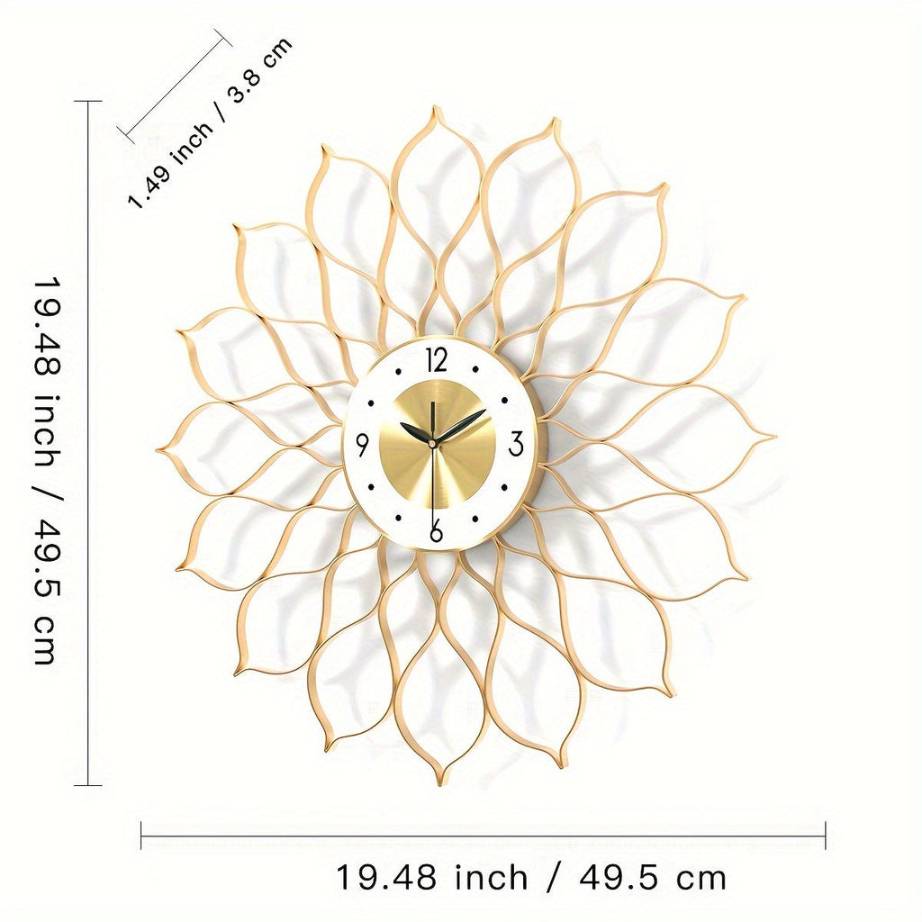 Aurélix Hollow Luxus-Goldene Uhr für Wohnkultur