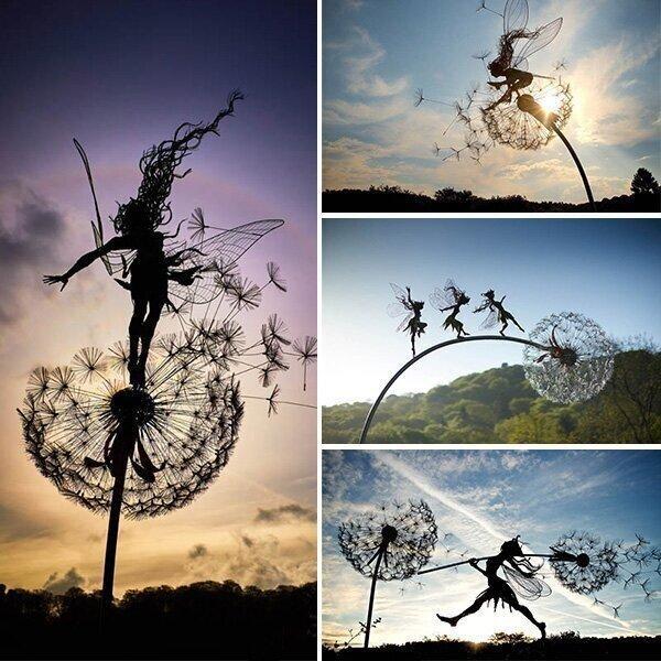 Whimsical Wonderland Garden Decor With Dancing Naughty Spirits