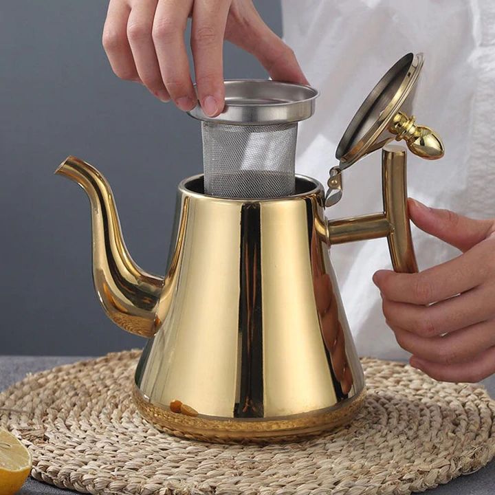 Induction Kettle Built-In Filter For Quick Boil In Eco Stainless Steel