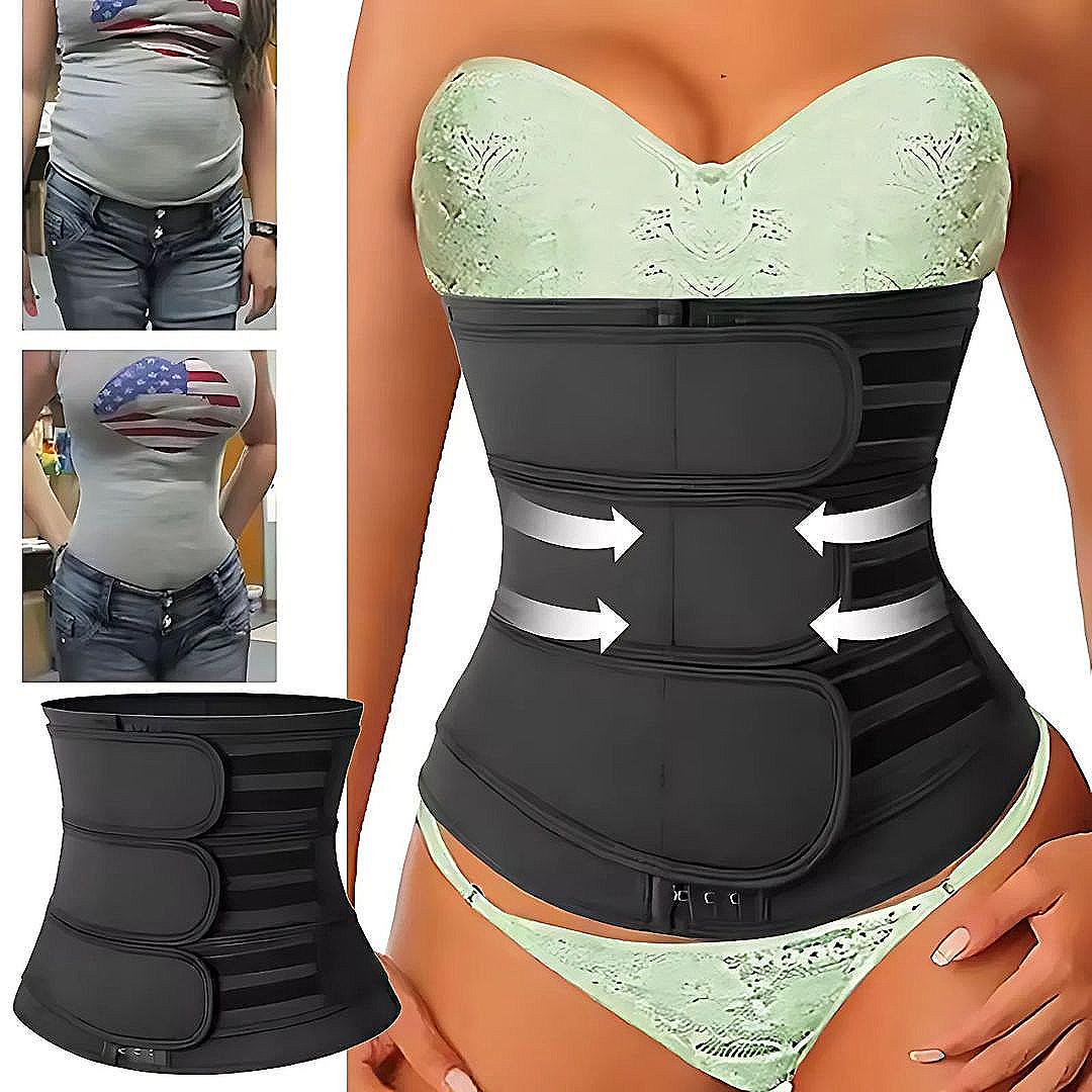 ThermoCore | Waist Trainer Belt – Triple Compression – Breathable Neoprene Fit – Post‑Workout & Postpartum Use