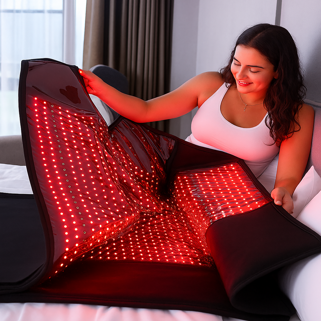 Tappetino per tutto il corpo con luce rossa dotato di 2320 LED a 660nm e 850nm