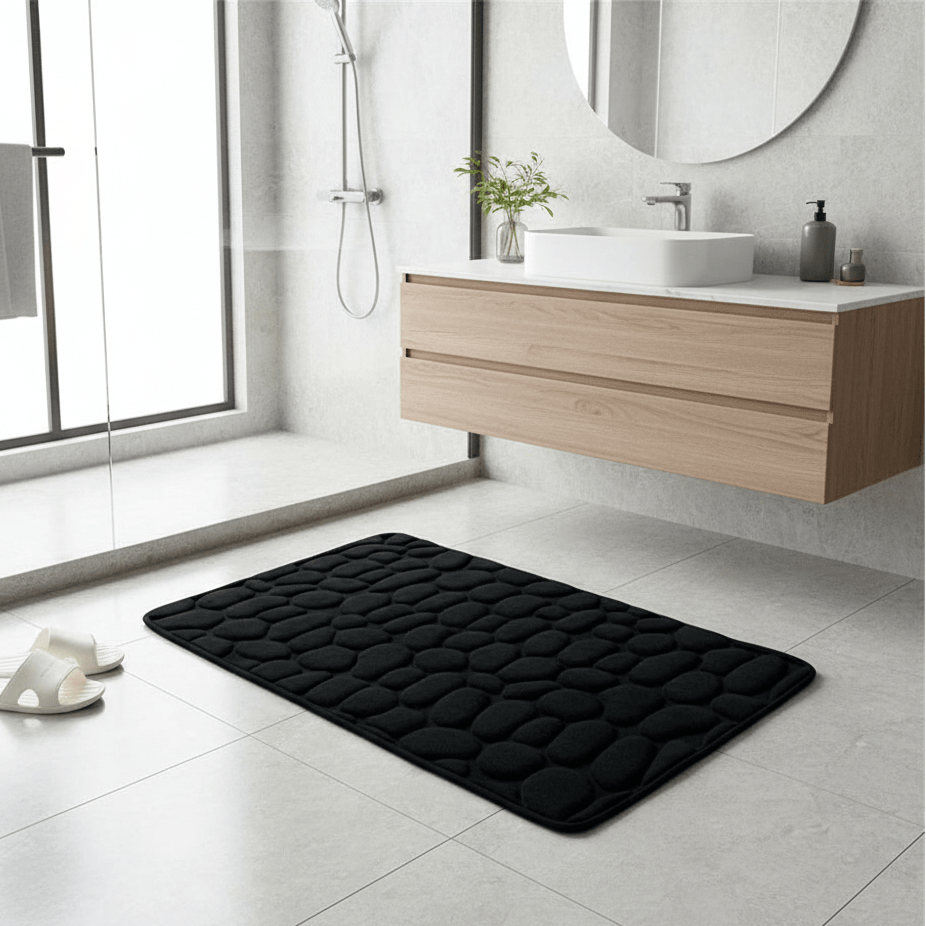 Alfombrilla de baño SereneStride ultra suave para secado rápido y comodidad diaria en el hogar