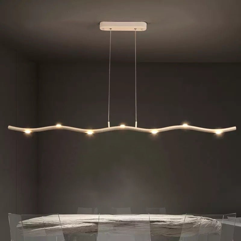 Lampada a sospensione lineare LED NovaLux Slim per cucina, sala da pranzo e spazio di lavoro