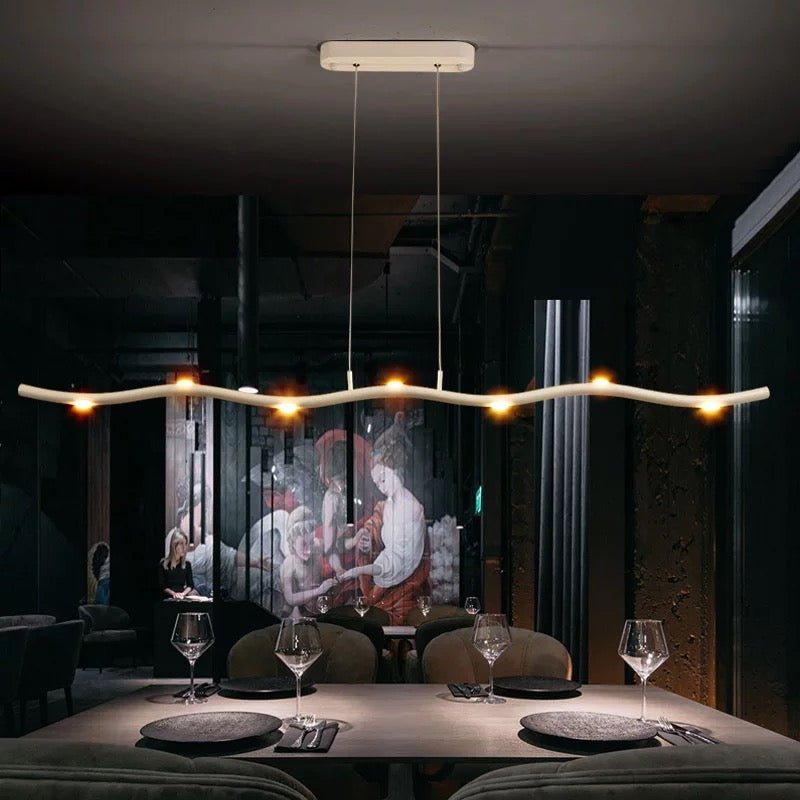 Lampada a sospensione lineare LED NovaLux Slim per cucina, sala da pranzo e spazio di lavoro