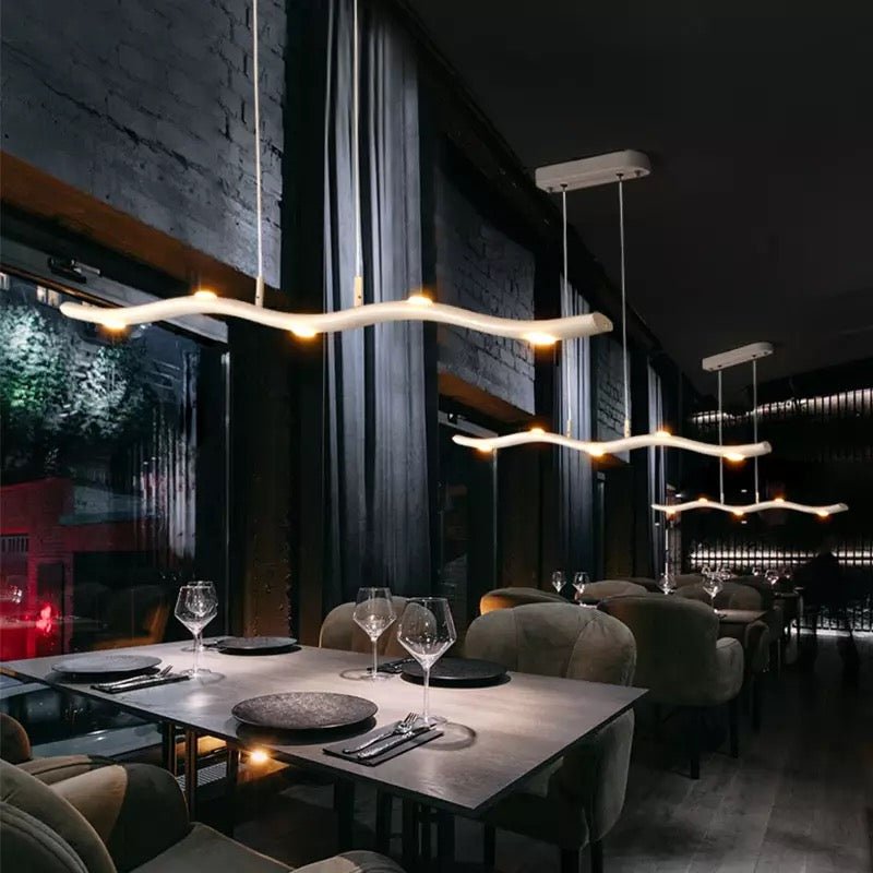 Lampada a sospensione lineare LED NovaLux Slim per cucina, sala da pranzo e spazio di lavoro
