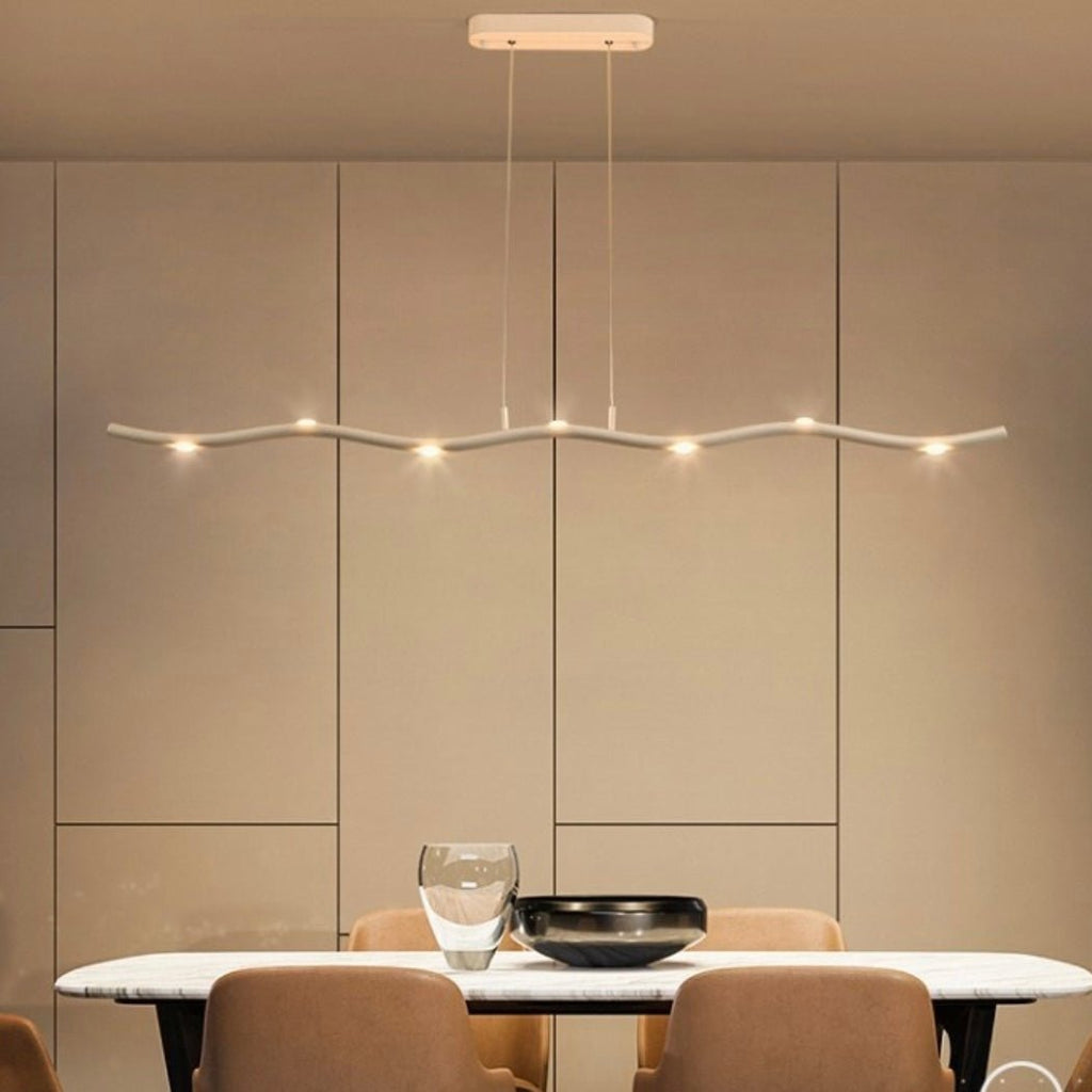 Lampada a sospensione lineare LED NovaLux Slim per cucina, sala da pranzo e spazio di lavoro