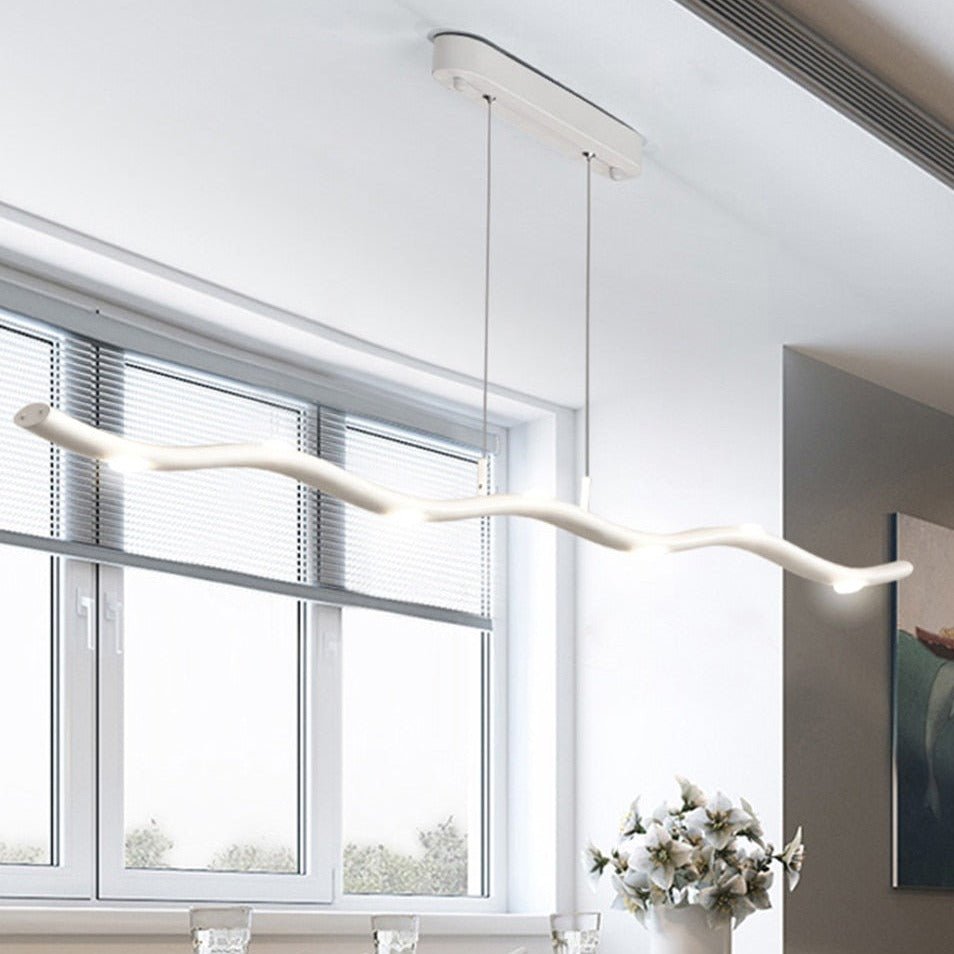 Lampada a sospensione lineare LED NovaLux Slim per cucina, sala da pranzo e spazio di lavoro