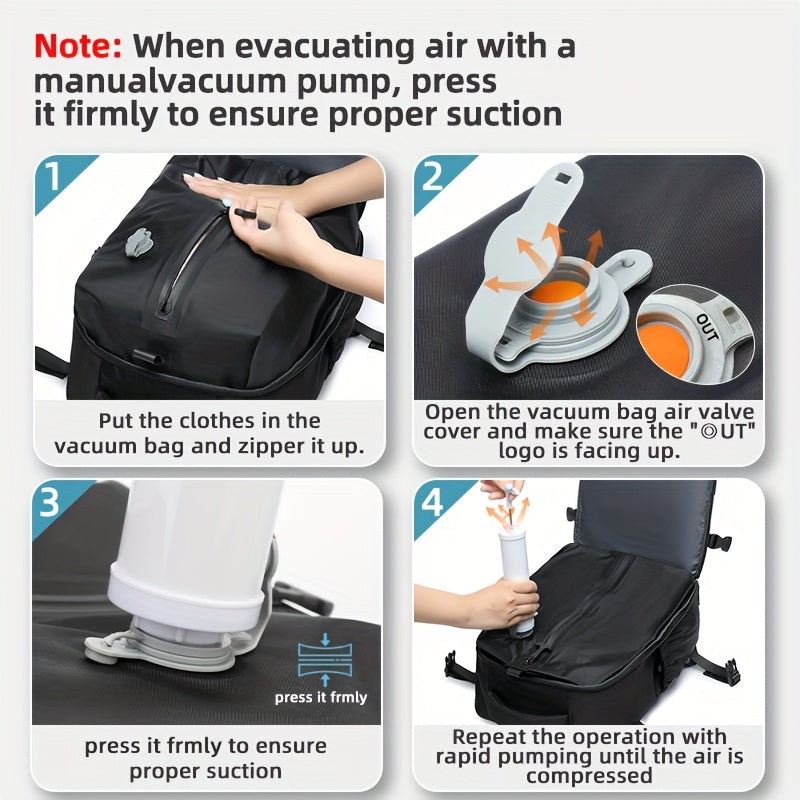 Set de mochila de viaje con aspiradora PackSmart para hombres, mujeres y estudiantes